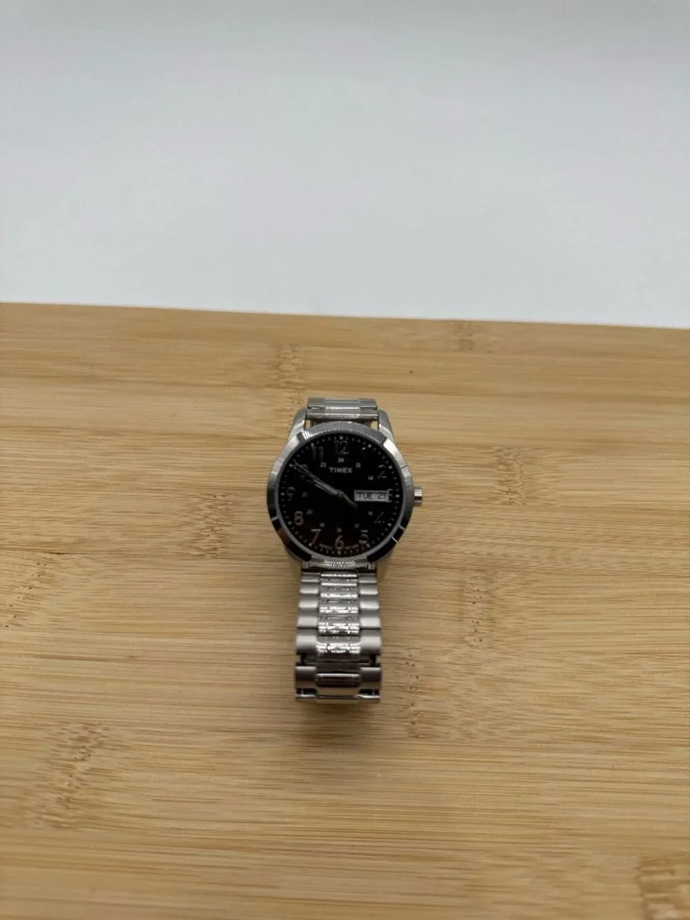 Timex Mens Indiglo South Street Sport 36mm Black Leather Day-Date TW2V31400